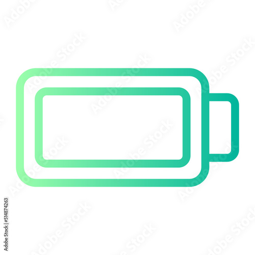 smartphone charger gradient icon