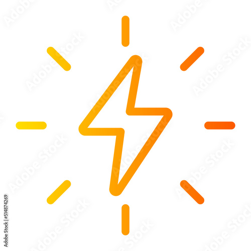 thunderbolt gradient icon