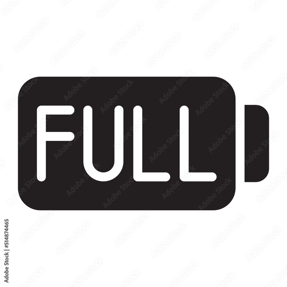 full battery glyph icon full battery glyph icon
