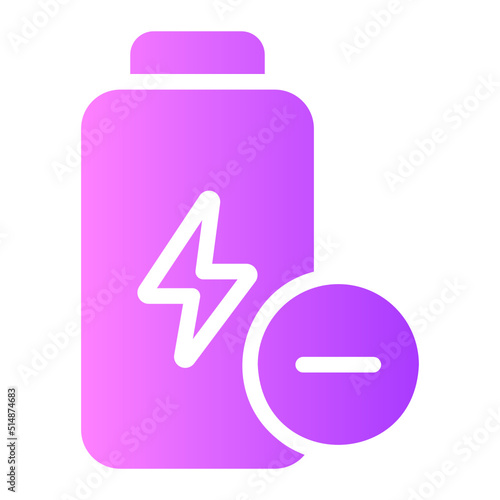 low battery gradient icon