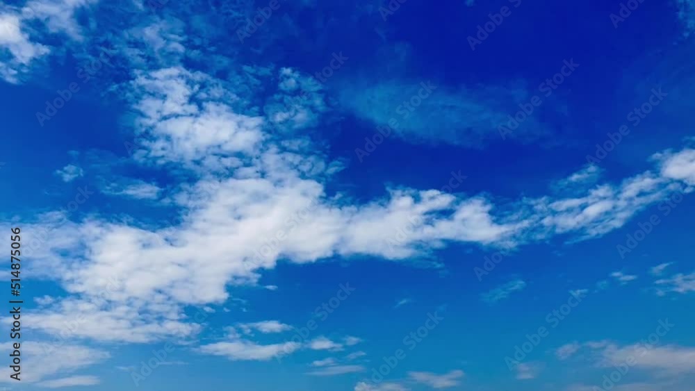 北海道の夏の青空と雲 タイムラプス 北海道の夏の青空と雲 タイムラプス
