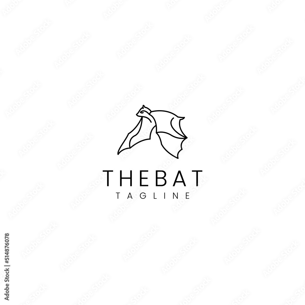The Bat logo design icon vector The Bat logo design icon vector