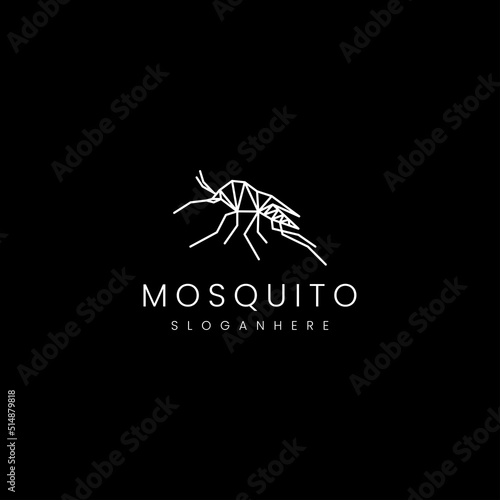 Mosquito logo design icon template