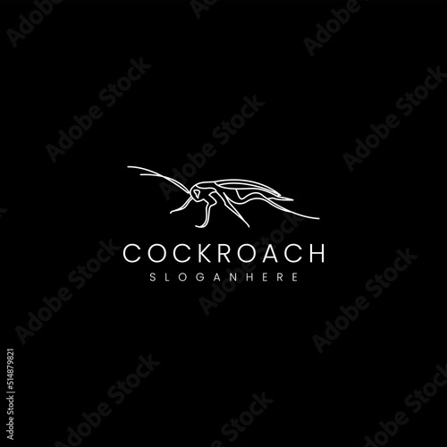 Coockroach logo design icon template