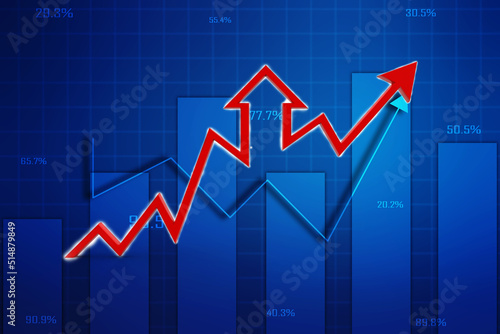 Free Download 3d rendering business graph and documents. Stock market chart. Business graph background, Financial Background - GFXLoad