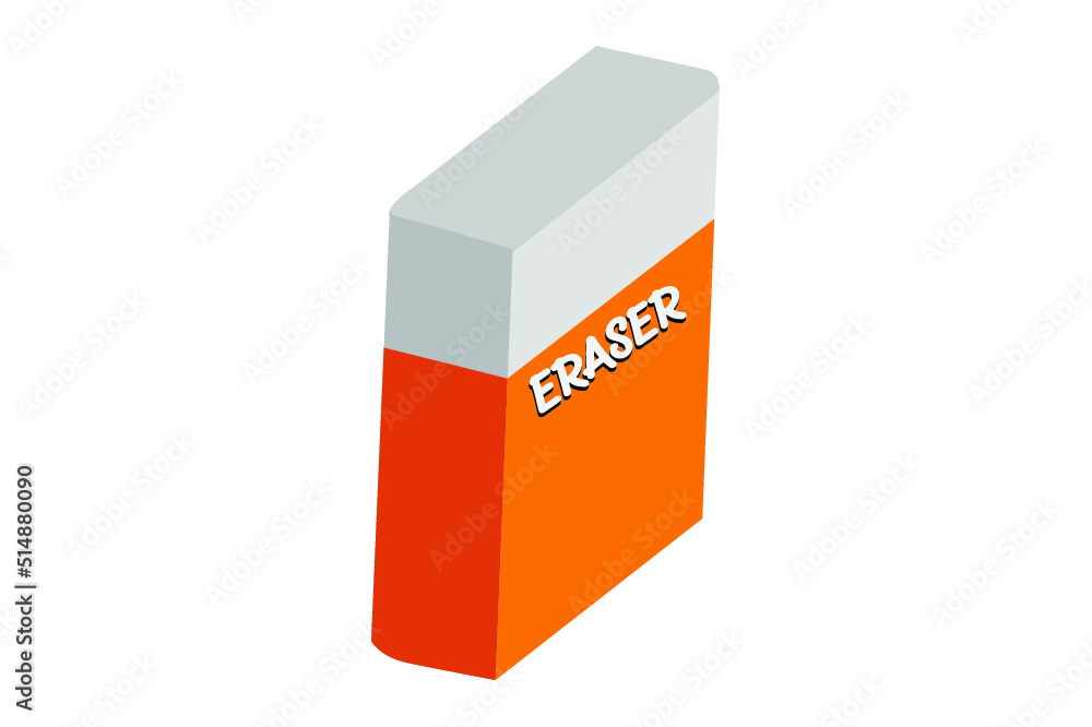 School Equipment - Eraser vector School Equipment - Eraser vector