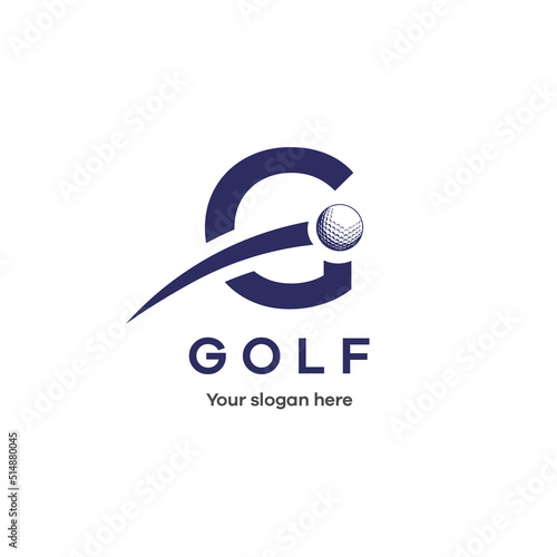 Golf modern company logo template