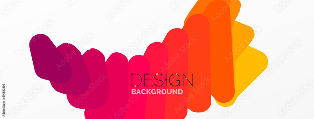 Background, creative geometric shapes composition with gradient effect. Wallpaper for concept of AI technology, blockchain, communication, 5G, science, business and technology