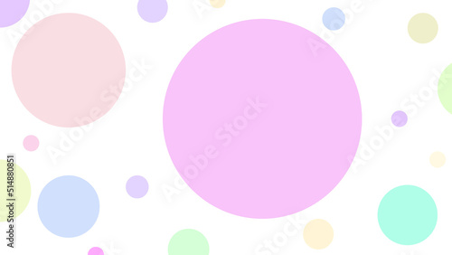 cute pastel circle shape background illustration, perfect for wallpaper, backdrop, postcard, and background for your design