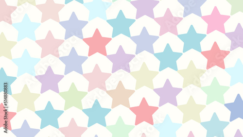 Wallpaper Mural cute pastel star shape background illustration, perfect for wallpaper, backdrop, postcard, background for your design Torontodigital.ca
