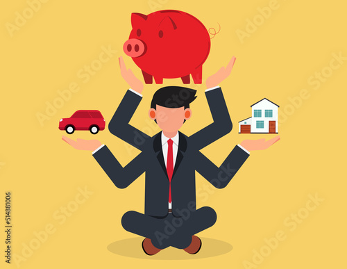 Scale comparison decision buy car or house in management financial. fundamental review financial liabilities and wealth for investor