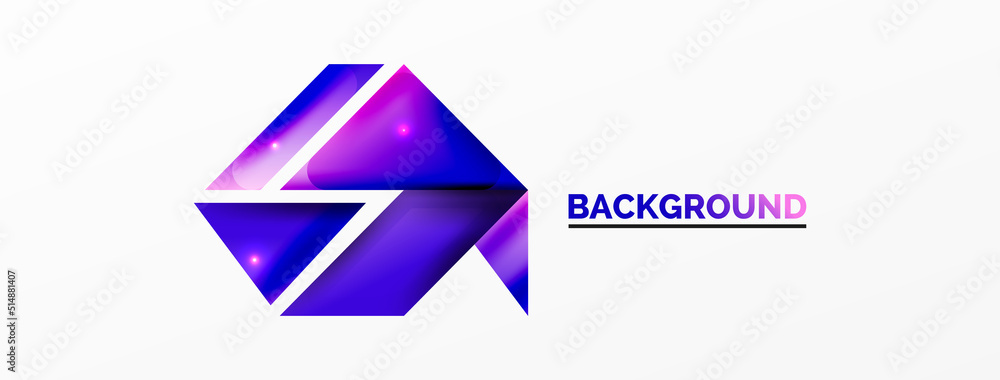 Dynamic 3d geometric abstract background. Triangles and other simple forms composition. Vector Illustration For Wallpaper, Banner, Background, Card, Book Illustration, landing page Dynamic 3d geometric abstract background. Triangles and other simple forms composition. Vector Illustration For Wallpaper, Banner, Background, Card, Book Illustration, landing page