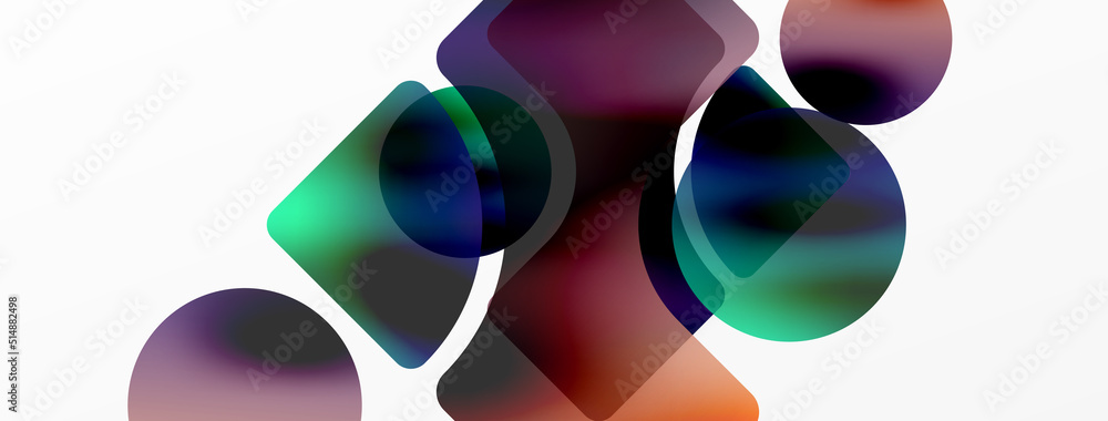 Transparent effects geometric abstract background. Minimalist wallpaper, banner, background or landing Transparent effects geometric abstract background. Minimalist wallpaper, banner, background or landing