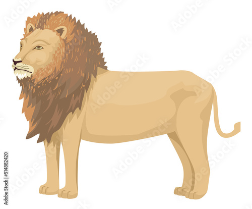 Ethiopia Lion Illustration