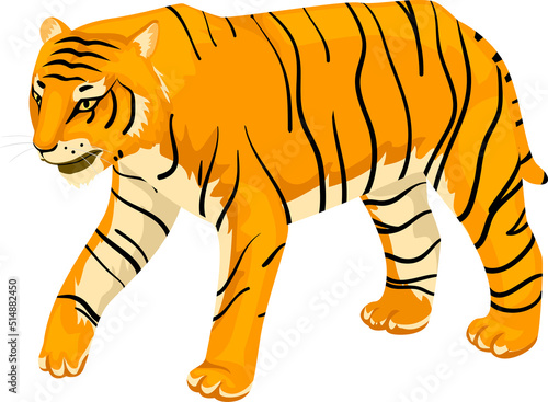 India Bengal Tiger Illustra...