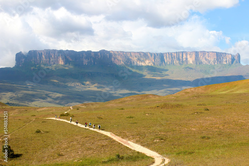 Obraz na plátně Caminho para o Monte Roraima, parque Nacional de Pacaraima, Venezuela