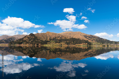 huaypo lagoon in Cusco Peru, piuray chinchero