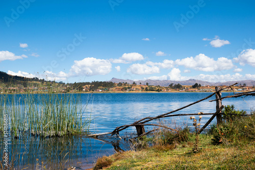 huaypo lagoon in Cusco Peru, piuray chinchero