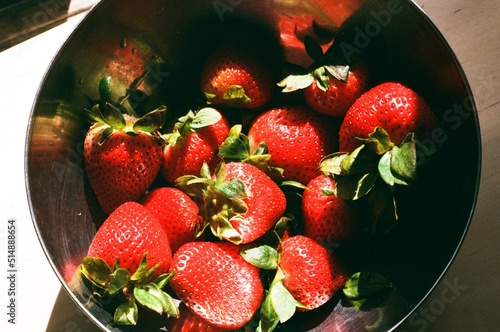 strawberries in a bowl photo
