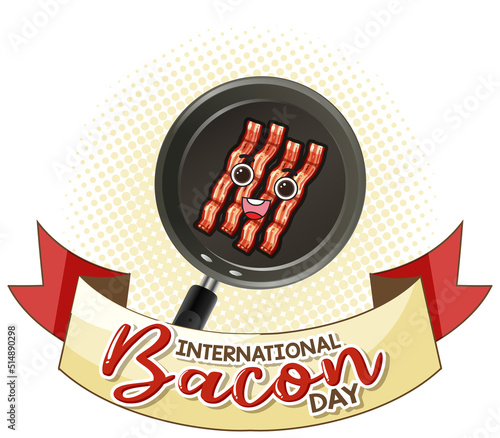 International bacon day banner design