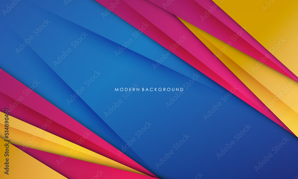 Modern abstract blue with pink and yelllow color background Modern abstract blue with pink and yelllow color background