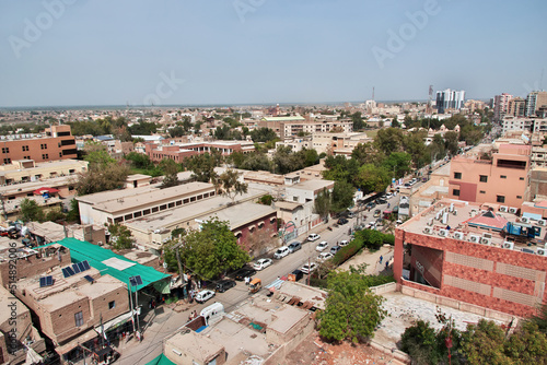 Obraz na płótnie The view of the center of Sukkur, Pakistan w salonie