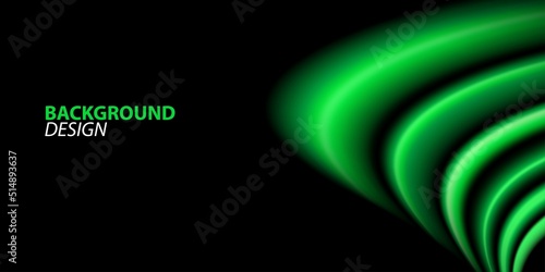 Abstract background of curved lines. abstract green background with lines. green background design. background copy space area.