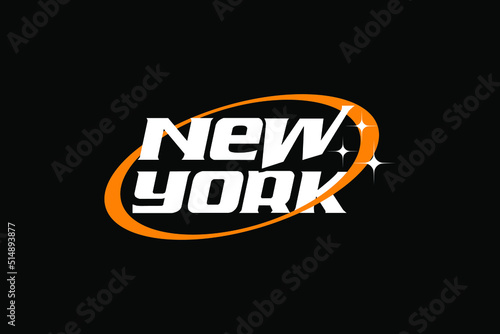 New york typography text Clothing Streetwear Design Vector Files