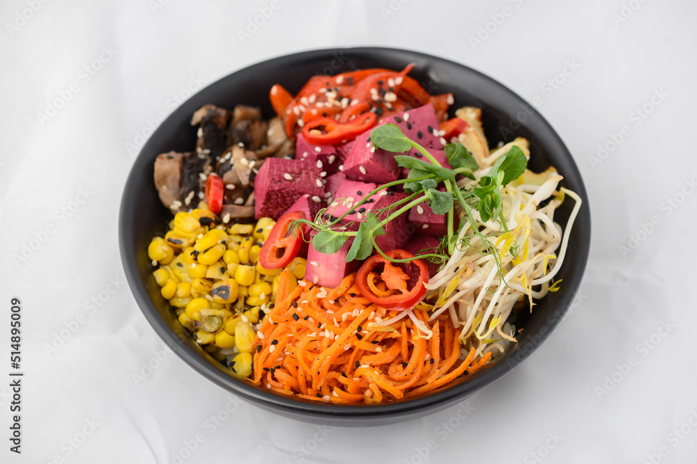 Thai dish bowl in a black plate Thai dish bowl in a black plate