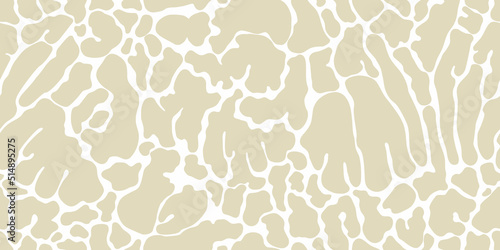 Organic seamless pattern, leather texture, fabric print, nature spots abstract bionics background. Stylish natural structure. Vector  wallpaper, textile print