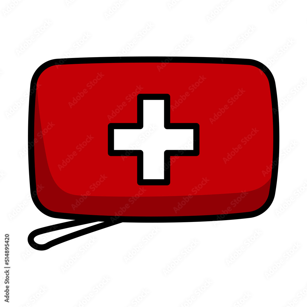 Fototapeta premium Alpinist First Aid Kit Icon