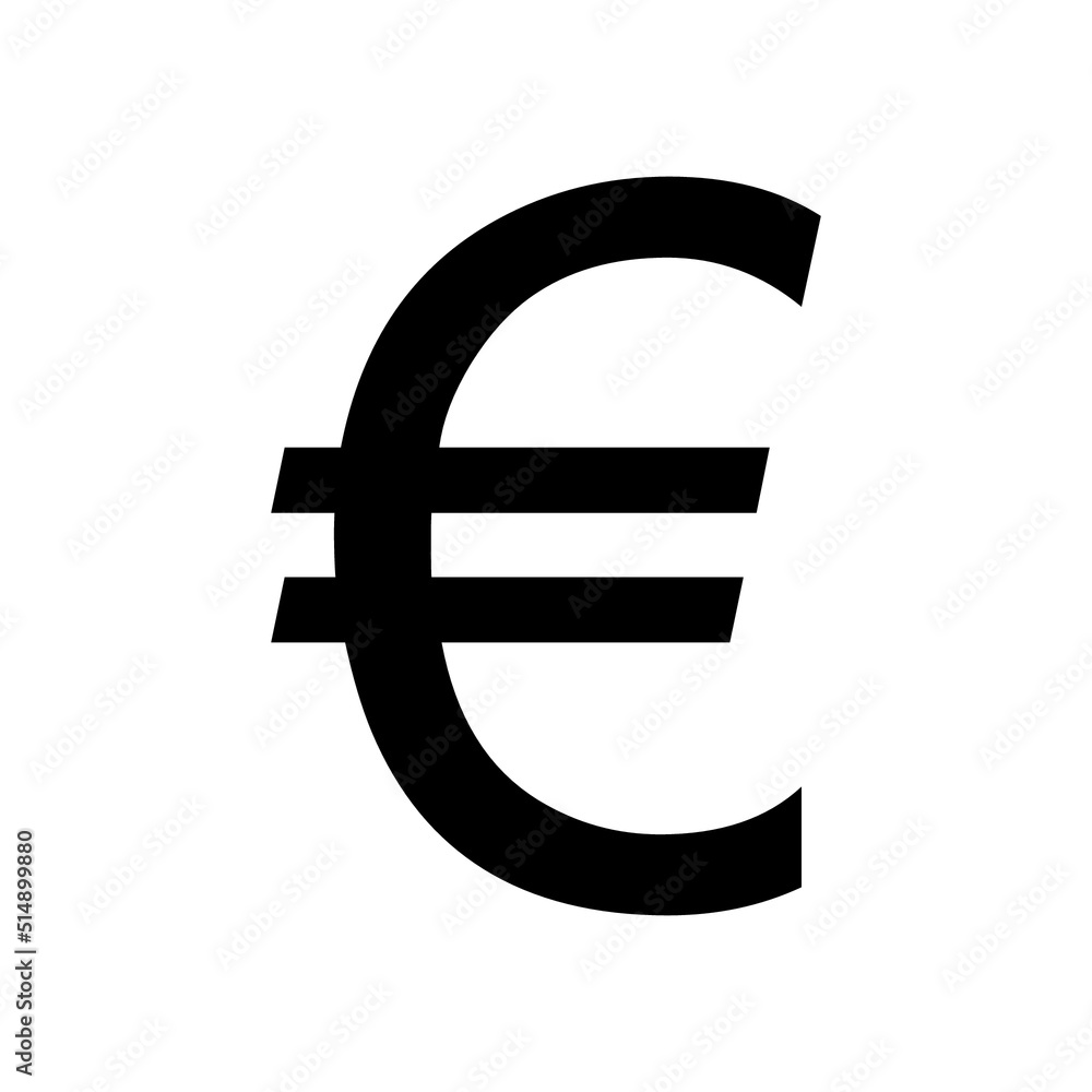 Euro sign simple icon on white background. Vector illustration. Money cash Vector illustration, EPS10.Currency symbol vector. Euro sign simple icon on white background. Vector illustration. Money cash Vector illustration, EPS10.Currency symbol vector.