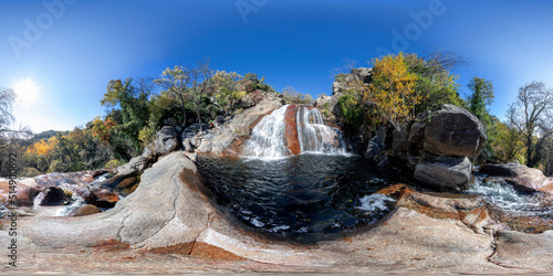 Devil's Waterfall. Villanueva de la Vera. Cáceres. Spain photo