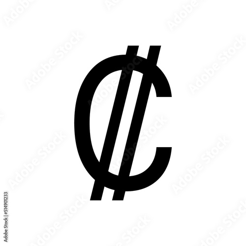 Costa Rica Colon sign simple icon on white background. Vector illustration. Money cash Vector illustration, EPS10.Currency symbol vector.