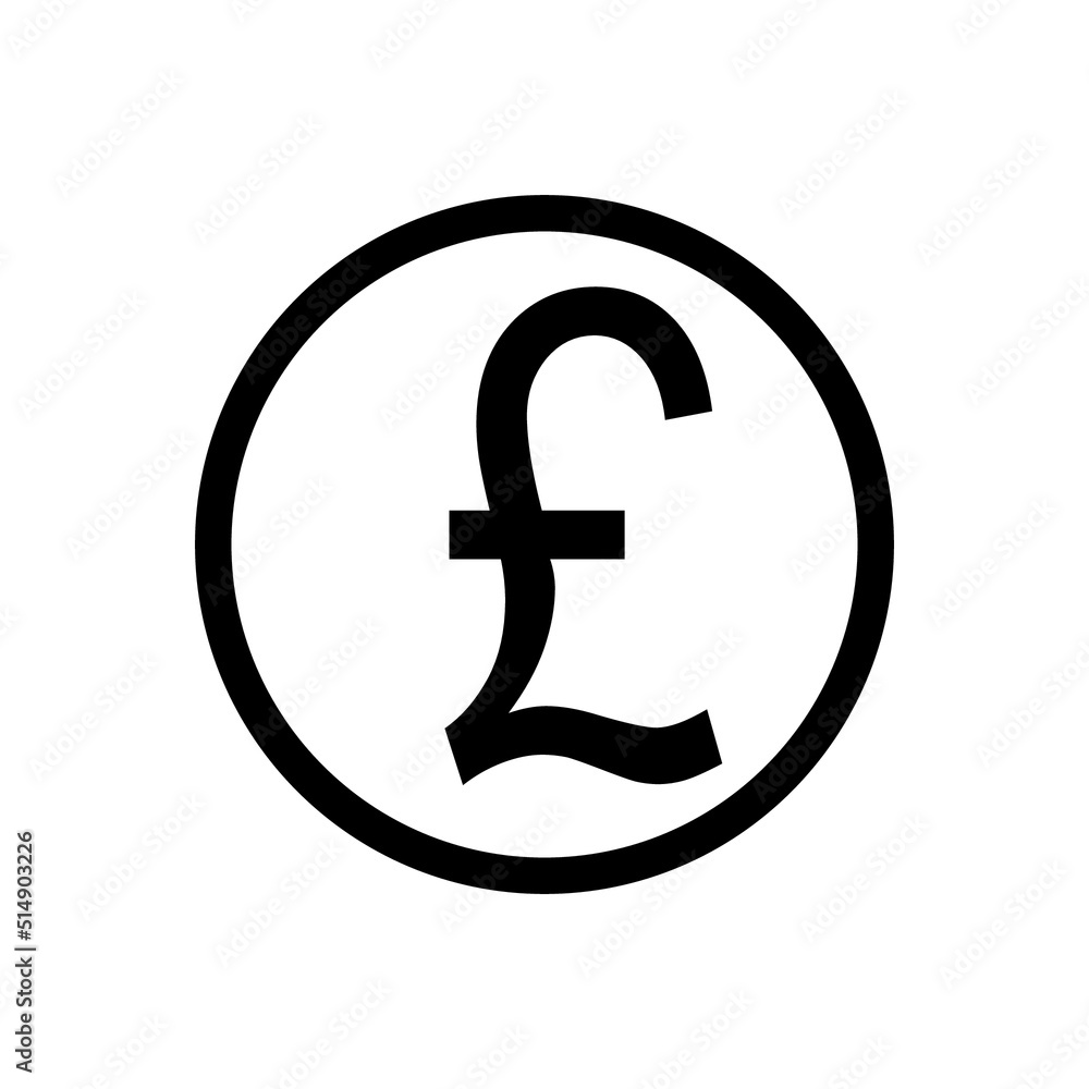 Pound sign simple icon on white background. Vector illustration. Money cash Vector illustration, EPS10.Currency symbol vector. Pound sign simple icon on white background. Vector illustration. Money cash Vector illustration, EPS10.Currency symbol vector.