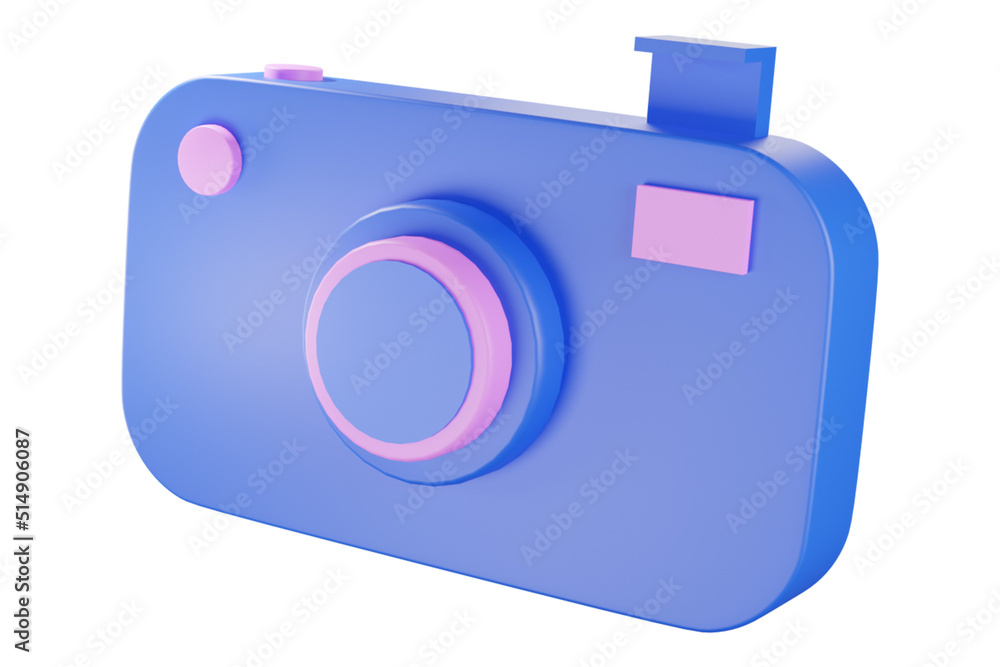 3d icon digital camera isolated on white illustration 3d icon digital camera isolated on white illustration