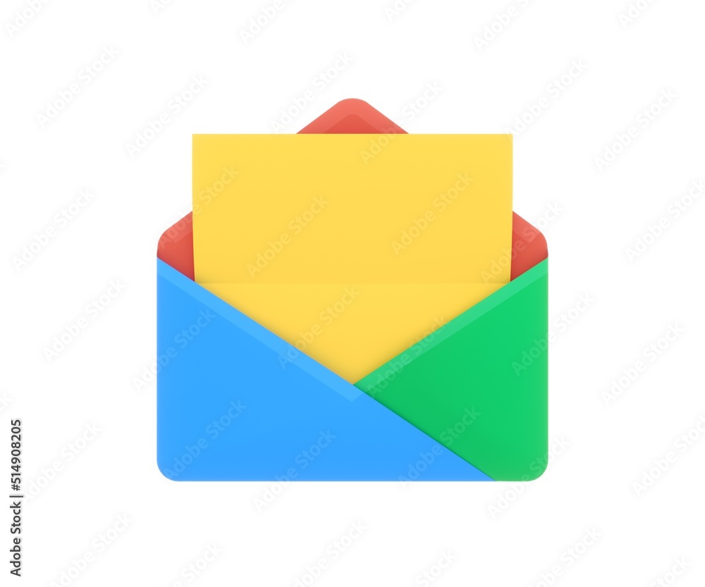 Fototapeta premium Open E-mail With a Blank Page