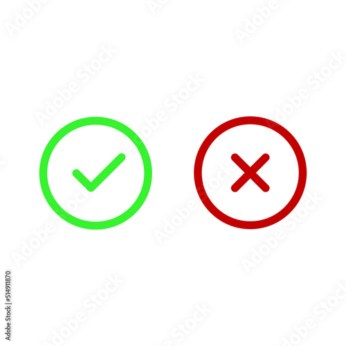 true and false vector for website symbol icon presentation