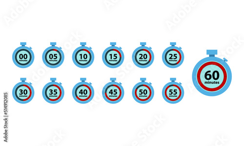 timer icon vector for website symbol icon presentation