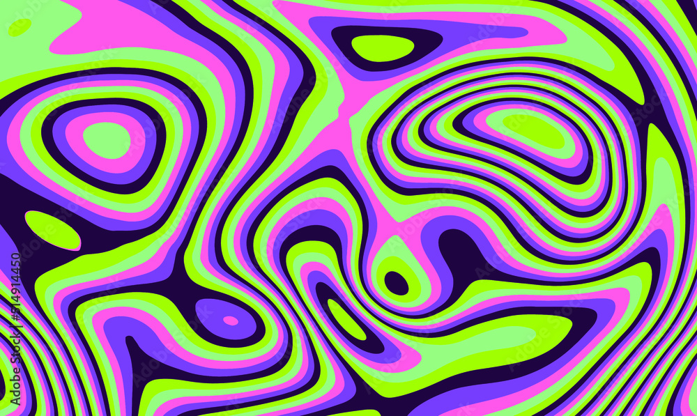 Hippie 1960s-style wallpaper design in a psychedelic trippy mood. Hippie 1960s-style wallpaper design in a psychedelic trippy mood.