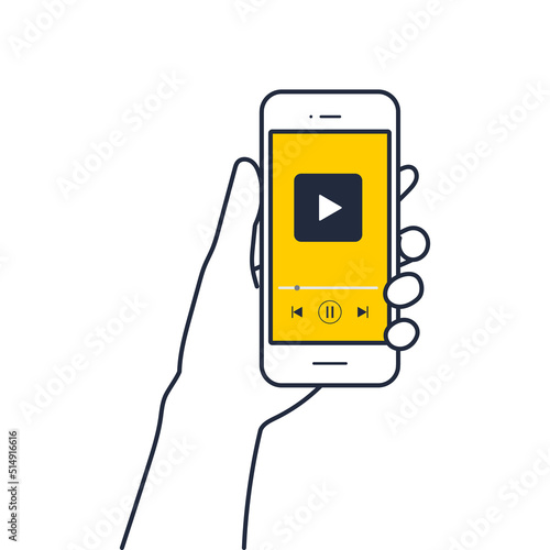 手に持ったスマホで動画を見る｜mayucolor08
