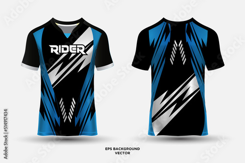 Incredible racing jersey design vector with geometric elements