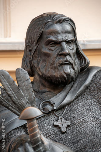 Sculpture of Polish King Boleslaw Chrobry in Gniezno, Greater Poland Voivodeship, Poland photo