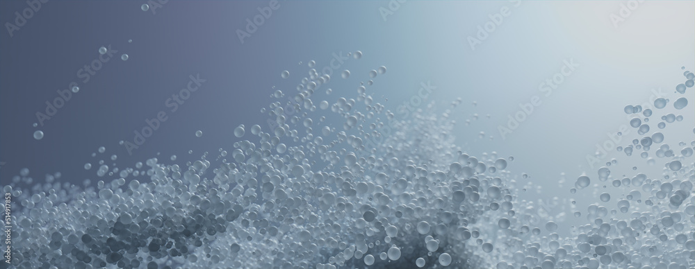 Abstract 3D Background with Suspended Cells. Grey, Pharmaceutical concept. Abstract 3D Background with Suspended Cells. Grey, Pharmaceutical concept.