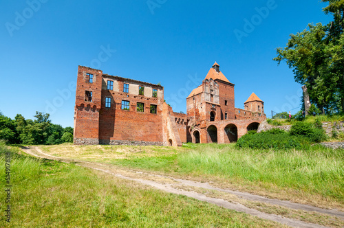 Ruins of castle in Szymbark