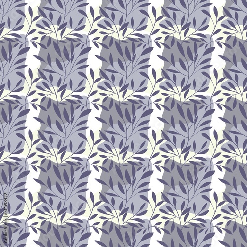 Seamless pattern abstraction with twigs. botany pattern