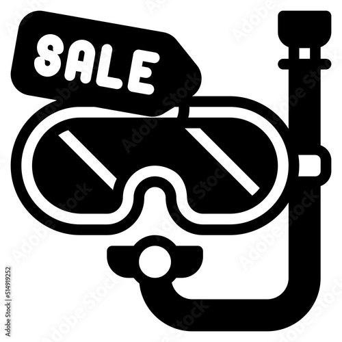 snorkle glyph icon