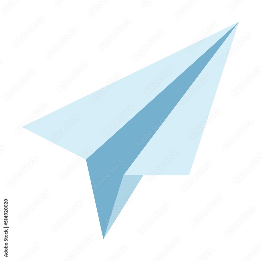 Paper airplanes flying in air or sky, aircraft from folded paper isolated on blue background. Cartoon paper plane vector illustration Paper airplanes flying in air or sky, aircraft from folded paper isolated on blue background. Cartoon paper plane vector illustration