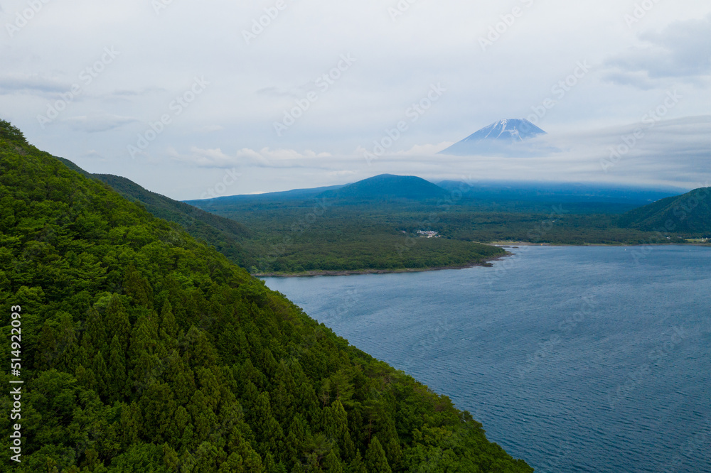 Mountain Fuji in Japan kawaguchiko at summer time