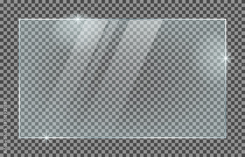 Glass plate isolated on a transparent background Glass plate isolated on a transparent background